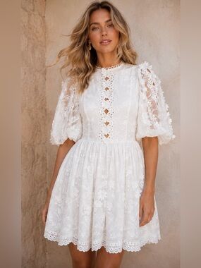 ZIMMERMAN White Dress - Size 2